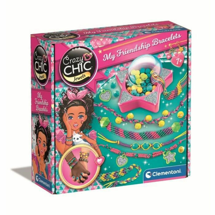 Kit de Creare Brățări Clementoni Friendship bracelet creation box Plastic