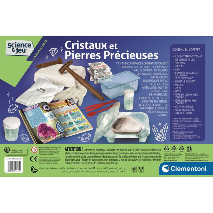 Joc de știință Clementoni Crystals and Gemstones