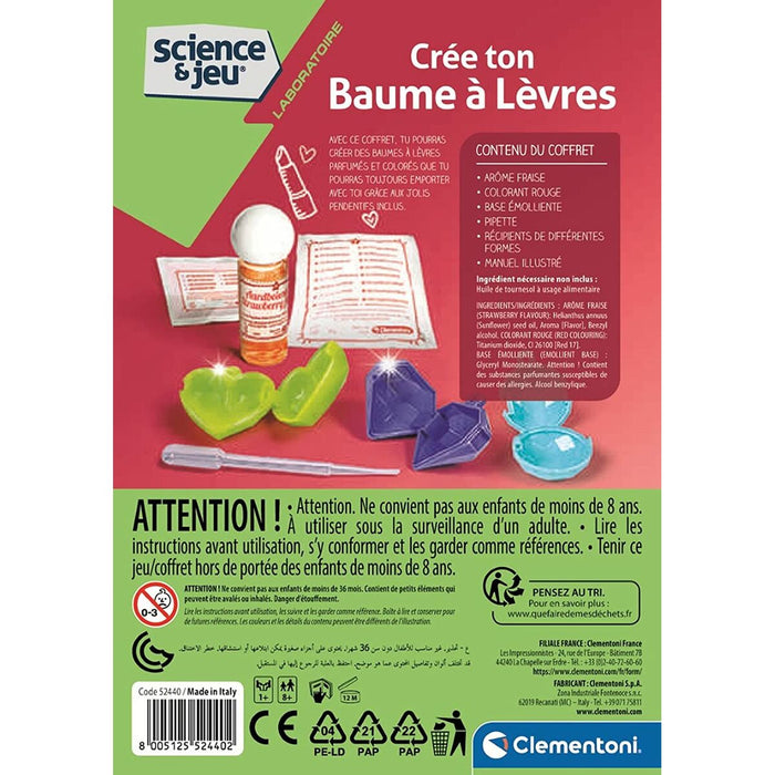 Joc de știință Clementoni Lip Balms Set de săpunuri