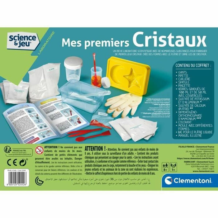 Joc de știință Clementoni Create Your Crystals