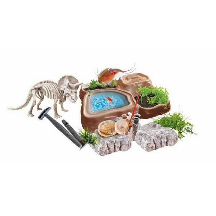 Joc de știință Clementoni Triops et le monde des dinosaures FR
