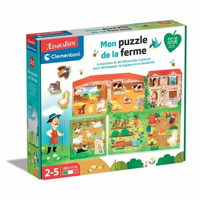 Joc Educativ Clementoni Mon Puzzle de la Ferme (FR) Multicolor (30 Piese)
