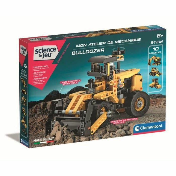 Tractor cu Lopată Clementoni Bulldozer STEM + 8 Ani 10 Modele