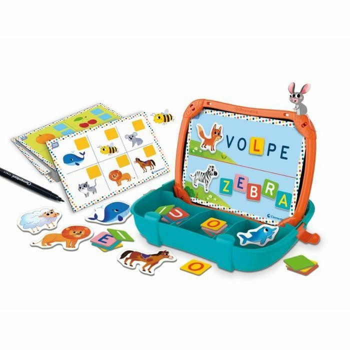 Joc de Masă Clementoni Magnetic Letters & Animals Case (FR)