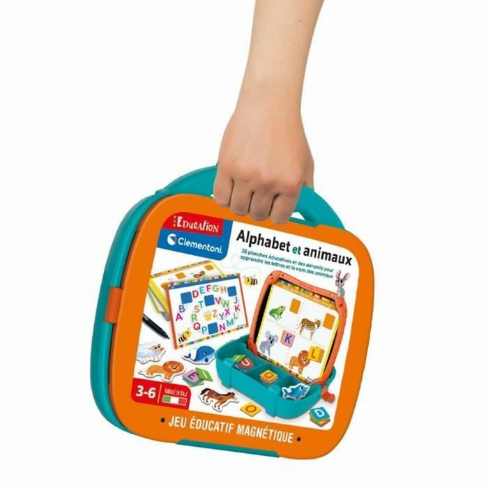 Joc de Masă Clementoni Magnetic Letters & Animals Case (FR)