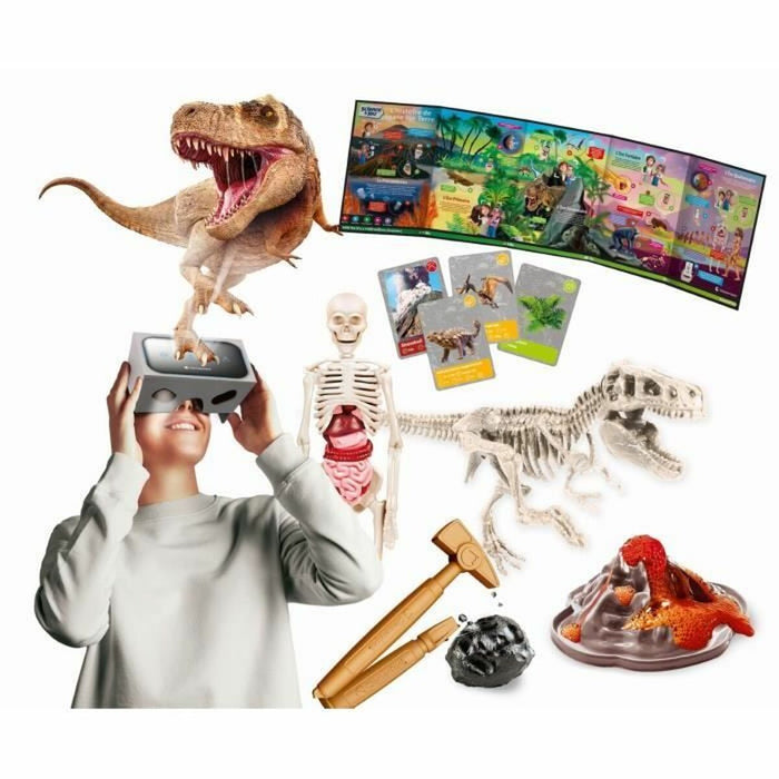 Joc de știință Clementoni The history of life on Earth Virtual Reality More than 50 experiments (FR)