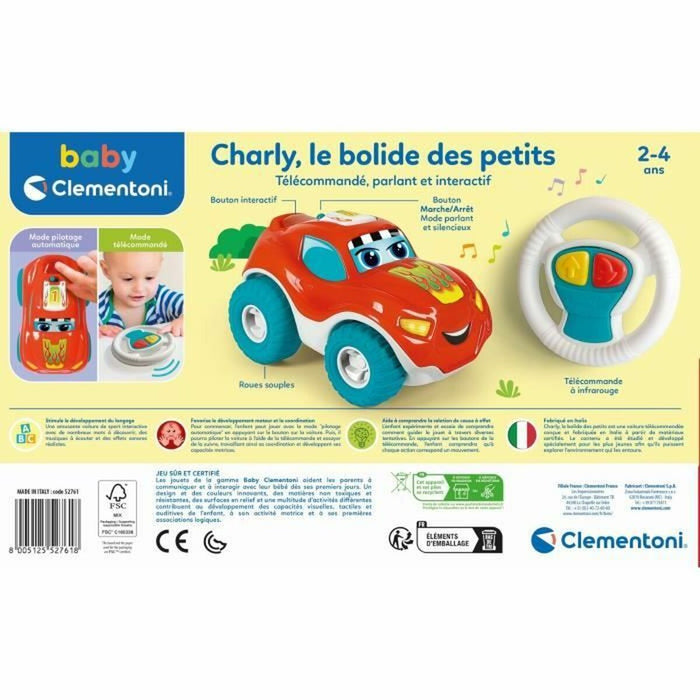 Mașină Radio Control Clementoni Charly, le bolide