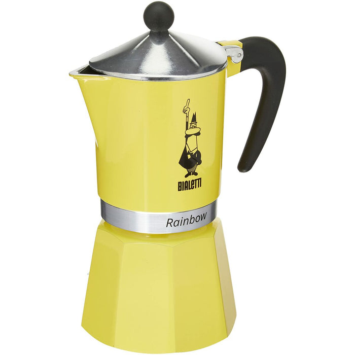 Cafetieră Italiană Bialetti Rainbow Galben Metal Aluminiu 300 ml 6 Cești