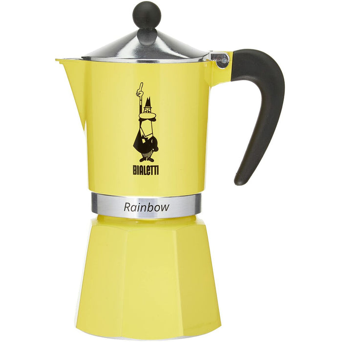 Cafetieră Italiană Bialetti Rainbow Galben Metal Aluminiu 300 ml 6 Cești