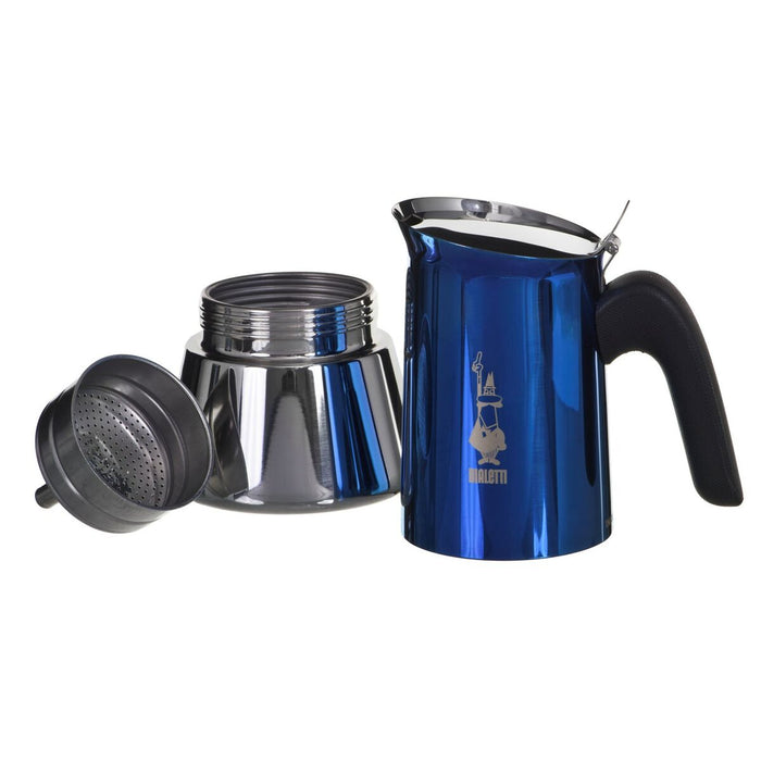 Cafetieră Italiană Bialetti New Venus 6 Cești Albastru Oțel inoxidabil 300 ml