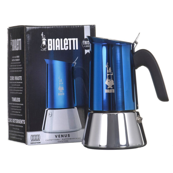 Cafetieră Italiană Bialetti New Venus 6 Cești Albastru Oțel inoxidabil 300 ml