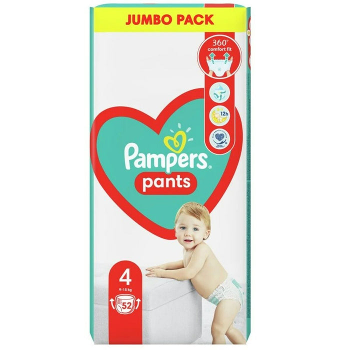 Scutece de unică folosință Pampers   9-15 kg 4 (52 Unități)