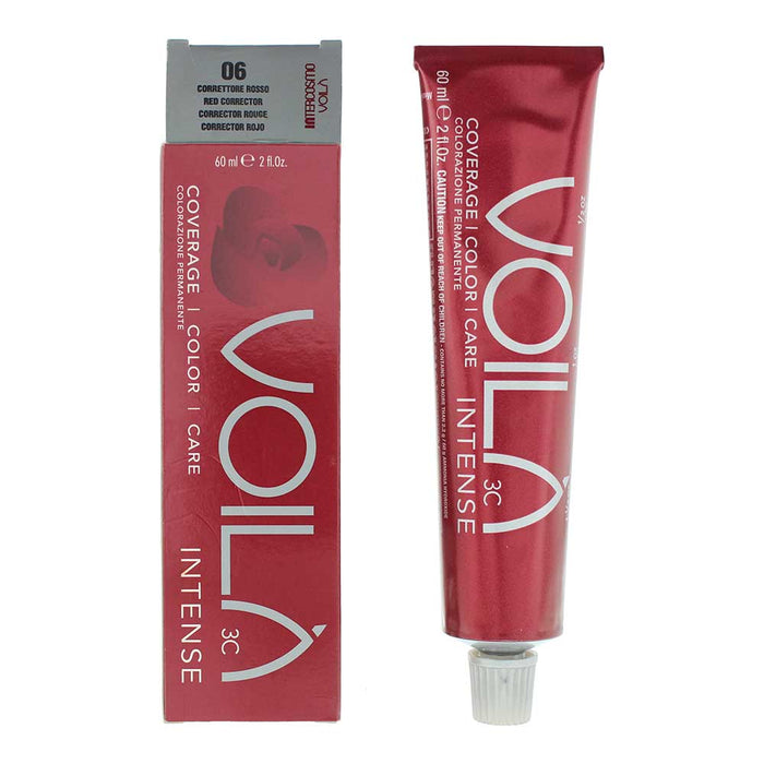 Pigment pentru colorarea părului Intercosmo Voila 3C Intense, nuanța 06 Red Corrector, 60 ml