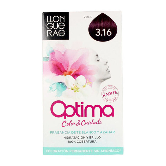 Colorare Permanentă Cremă OPTIMA Color y Cuidado 3.16 Llongueras BF-8007376035515_Vendor (1 Unități)