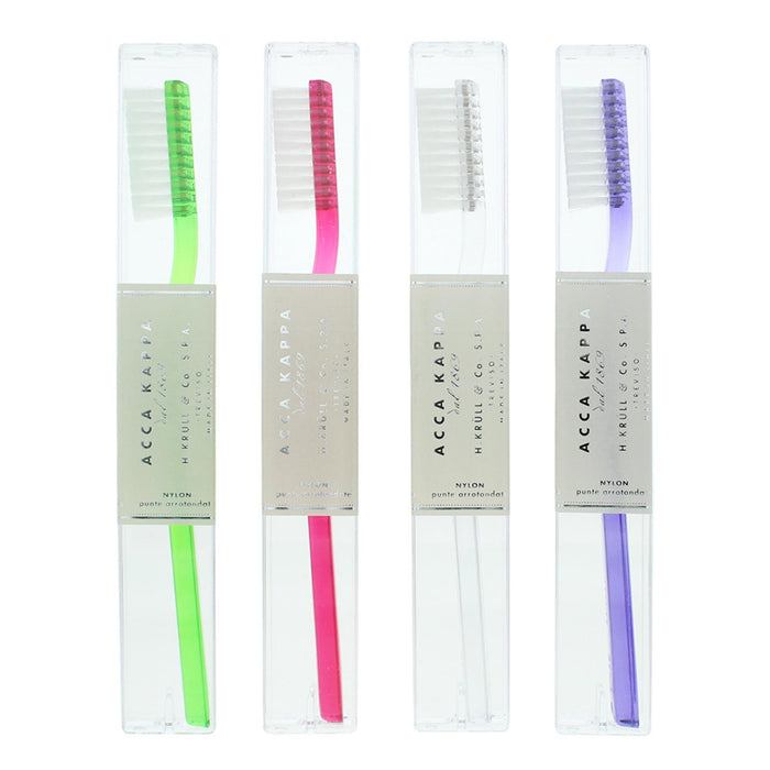 Periuță de dinți Acca Kappa Soft Natural Bristles, peri moi