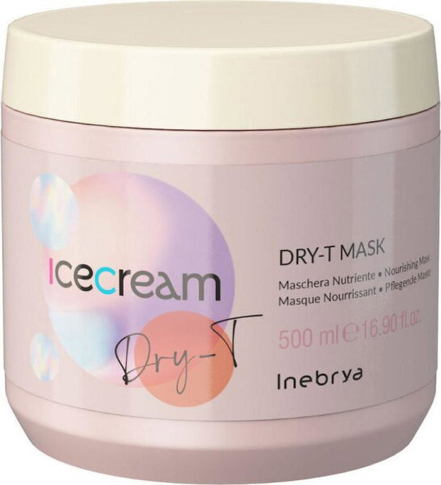 Mască de păr Inebrya Ice Cream Dry-T, hidratantă, 500 ml