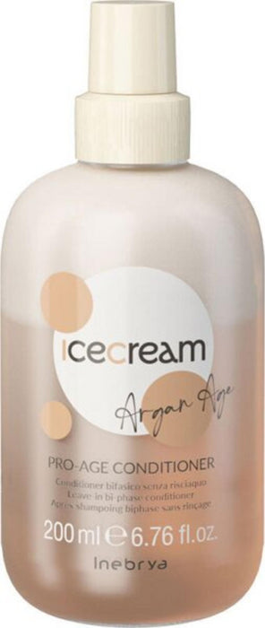 Balsam de păr Inebrya Ice Cream Pro-Age, hidratant, cu ulei de argan, 200 ml