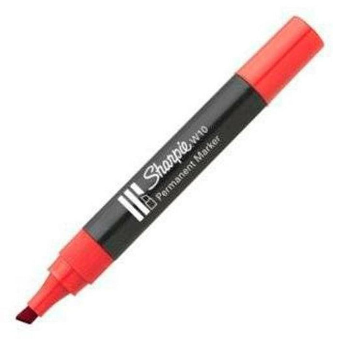 Marker permanent Sharpie W10 Roșu 12 Piese