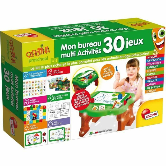 Joc Educativ Lisciani Giochi Carotina educational desk 30 fun learning games (FR)