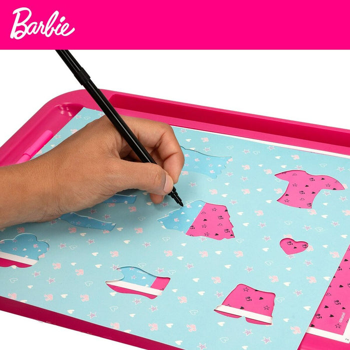 Studio de Modă Barbie Fashion Workshop Păpușă Masă cu Lumină