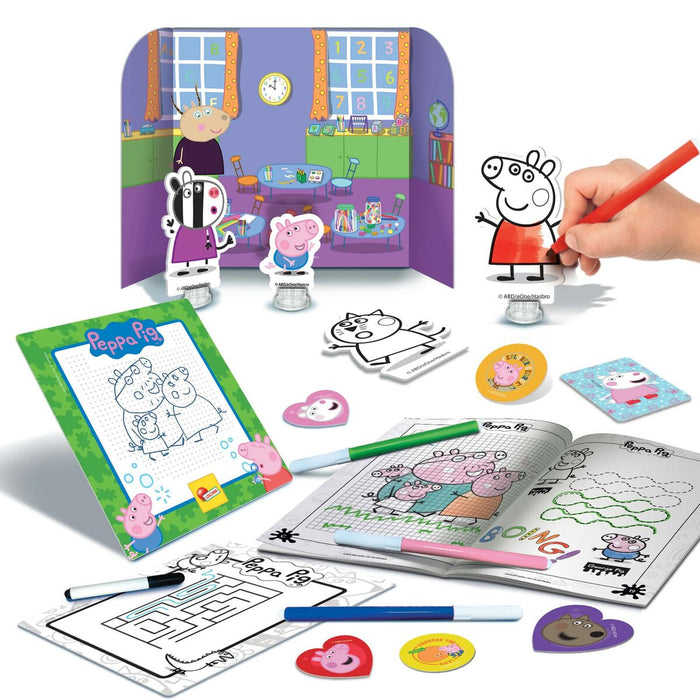Cutie de Activități pentru Colorat Lisciani Giochi Peppa Pig Rucsac