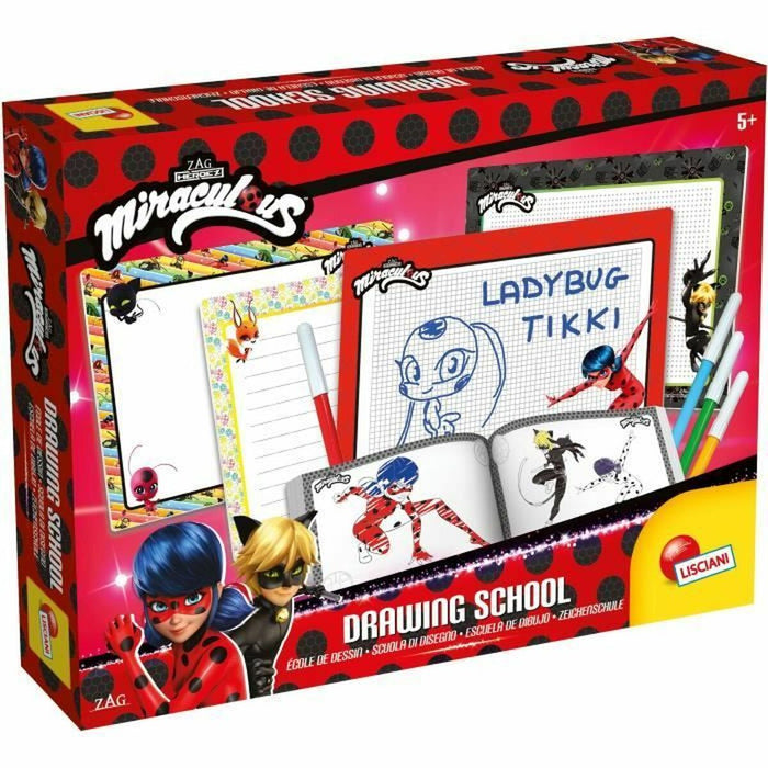 Fișe pentru desenat Lisciani Giochi Miracoulos LadyBug Multicolor