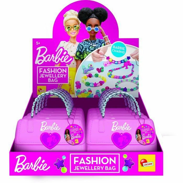 Kit de Creare Brățări Lisciani Giochi Barbie Fashion jewelry bag Plastic (12 Piese)