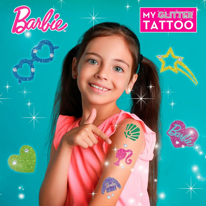 Tatuaje Temporare Barbie My Glitter Tattoo Purpurină 20 Piese