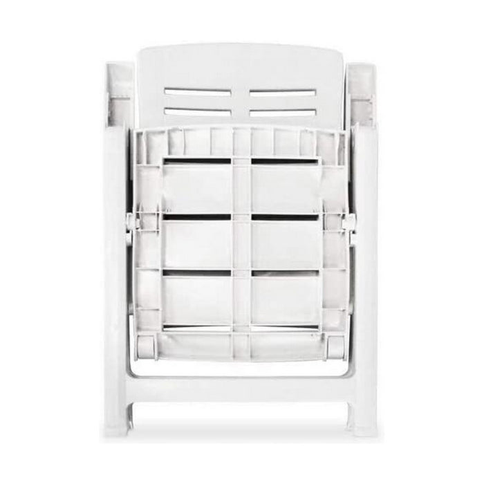 Scaunul Pliabil IPAE Progarden Cu poziții multiple 60 x 61 x 109 cm Alb Rășină