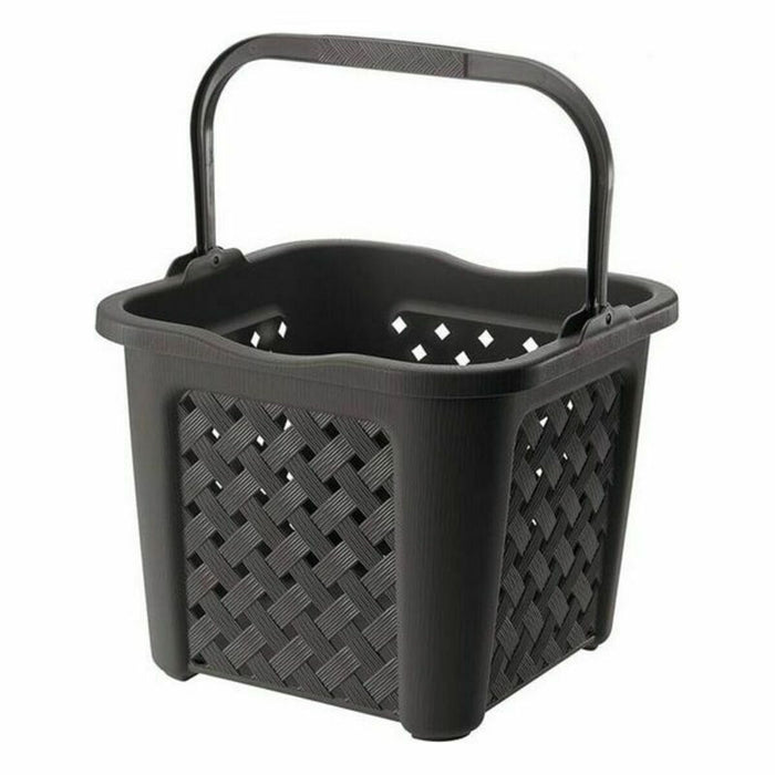 Coș pentru rufe murdare Tontarelli Arianna 25 L Wengue 38 x 38 x 31,5 cm (6 Unități)