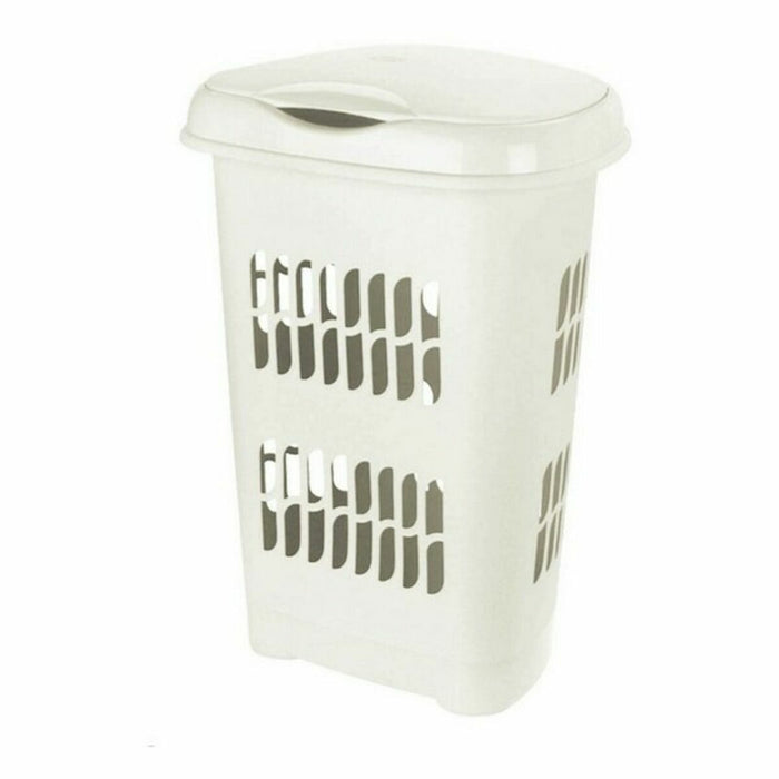 Coș pentru rufe Tontarelli GR37533 50 L Alb 50 L 46 x 34 x 64 cm (6 Unități)