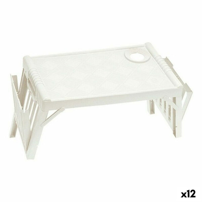 Tavă pentru pat pliantă Tontarelli Life Bej 52 x 32 x 25 cm (12 Unități)