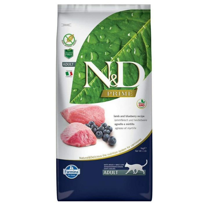 Mâncare pentru pisici Farmina Prime Adult Afine Carne de oaie 5 kg