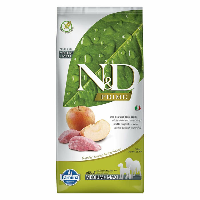Nutreț Farmina Adult Medium & Maxi Adult Măr Laukinis šernas 12 kg