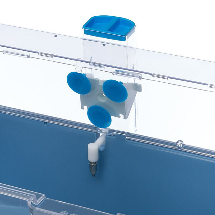 Dozator de apă Ferplast Sippy 4672 Albastru Transparent Oțel inoxidabil Plastic Plastic/Oțel inoxidabil 100 ml