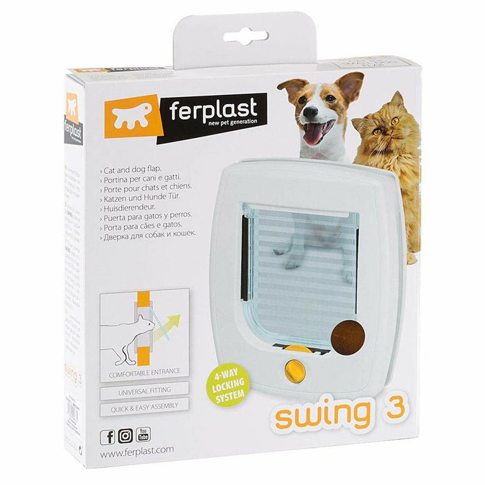Ușiță pentru pisică Ferplast Swing 3 Maro Bronz Plastic