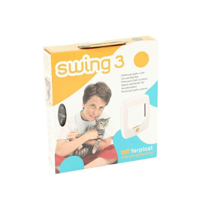 Ușiță pentru pisică Ferplast Swing 3 Maro Bronz Plastic