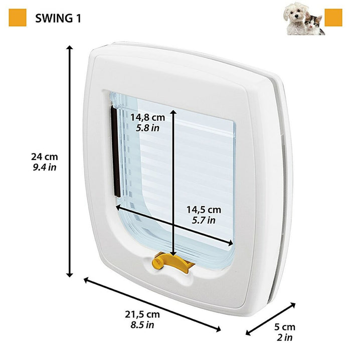 Ușiță pentru pisică Ferplast Swing 1 Maro Bronz Plastic