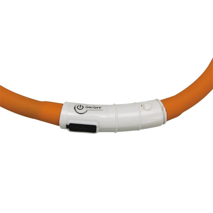 Zgardă pentru câini Ferplast Night Over 55 cm Portocaliu