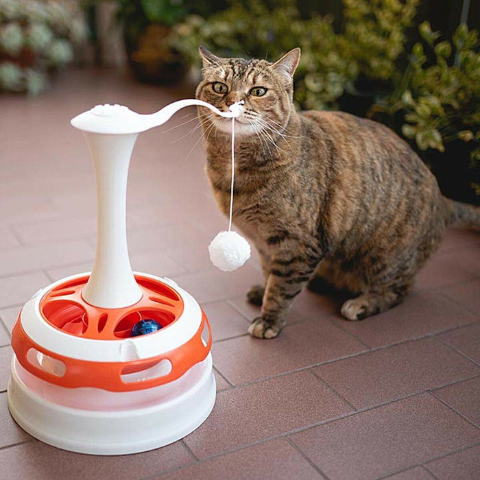 Jucărie pentru pisici Ferplast Tornado Carusel Alb Plastic 34 cm