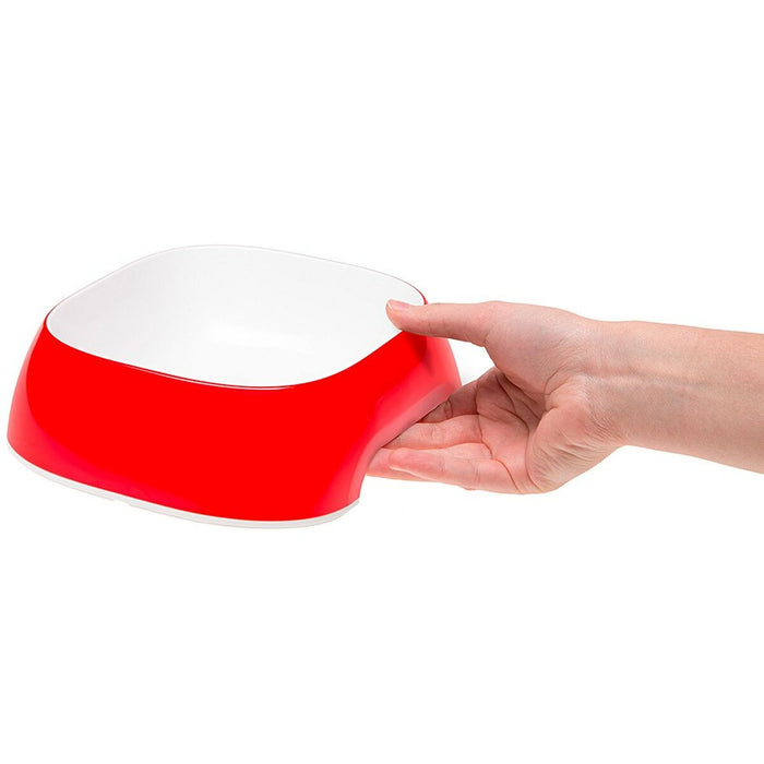 Castron de hrană pentru animale de companie Ferplast Glam Alb Negru Roșu Plastic 1,2 L 34,5 x 7 x 22,5 cm