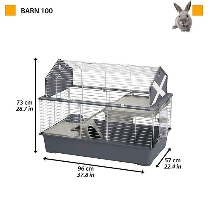 Cuşcă Ferplast Barn 100 Metal Plastic 96 x 73 x 50 cm