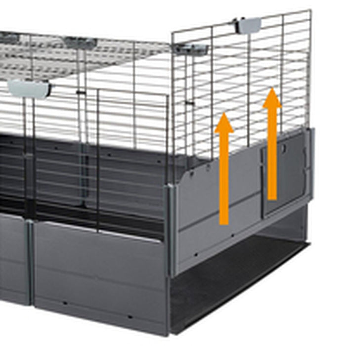 Cuşcă Ferplast Multipla Double 107,5 x 72 x 96,5 cm Metal Plastic