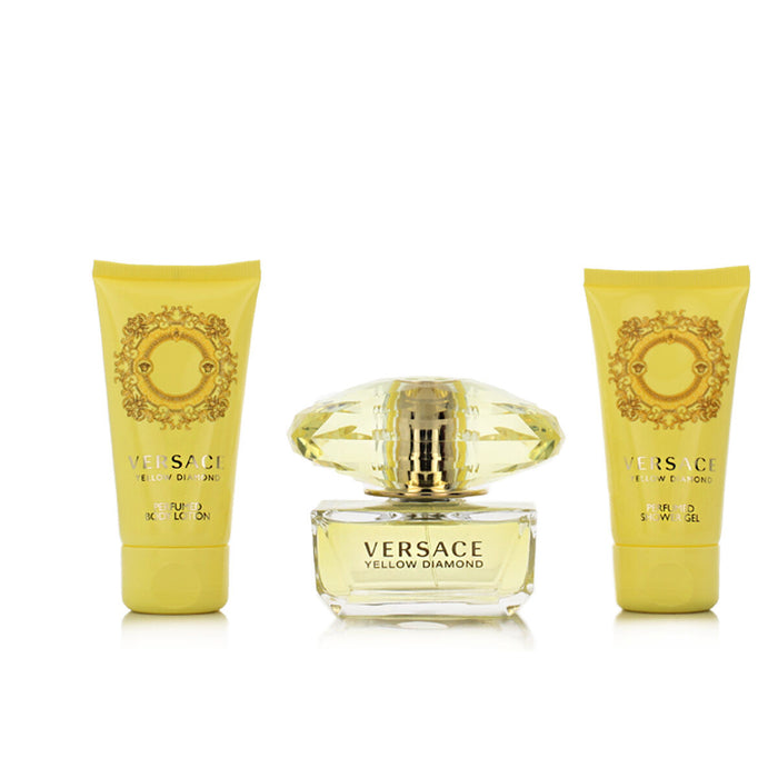 Set de Parfum Femei Versace EDT Yellow Diamond 3 Piese