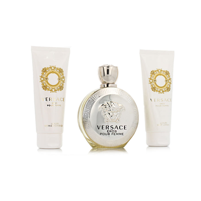 Set de Parfum Femei Versace EDP Eros 4 Piese