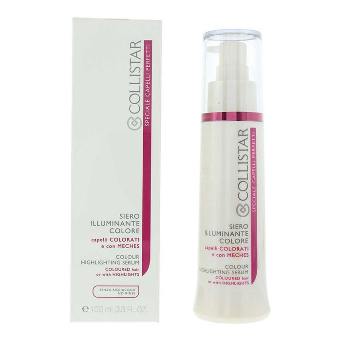 Ser pentru păr Collistar Colour Highlighting Serum, reparator, pentru păr vopsit și cu șuvițe, 100 ml