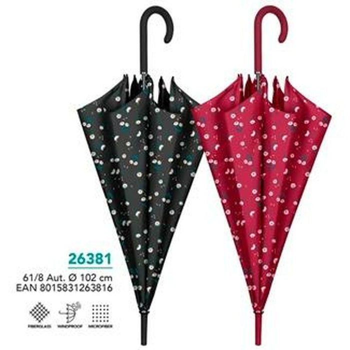 Umbrelă automată Perletti Microfibră Ø 104 cm Květiny