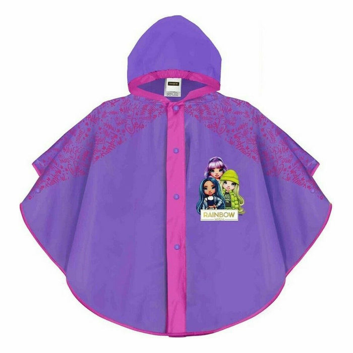 Poncho Impermeabil cu Glugă Perletti Rainbow 3-6 ani