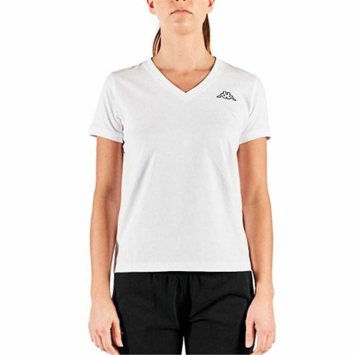 Tricou cu Mânecă Scurtă Femei Kappa Cabou Alb