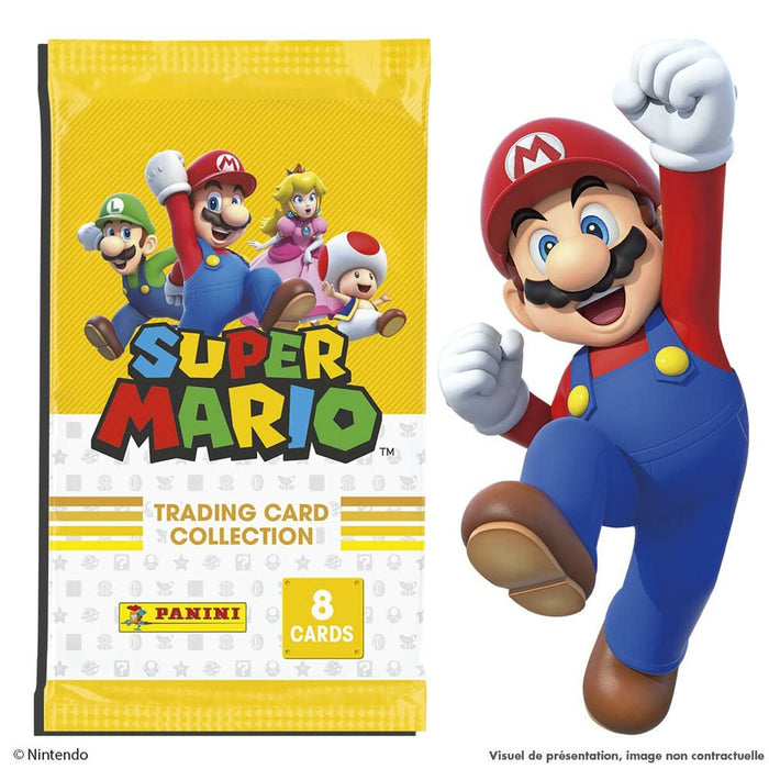 Pachet de cartonașe de colecție Panini Super Mario 4 plicuri